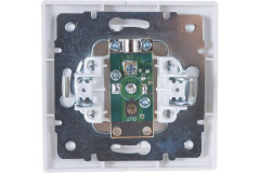 Розетка телевизионная оконечная TV белая Lezard Mira 701-0202-130