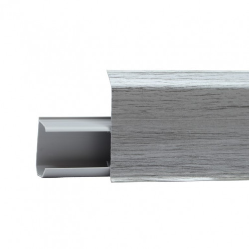 Плинтус Winart Quadro 55, 519 Дуб Антарес, 2,2м со съемной панелью