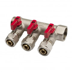 Коллектор обжимной 3/4х3/4х16, 3 выхода, наружная/внутренняя Aqualink AQL02063