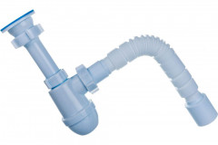 Сифон с гибкой трубой 1 1/2х40, 40х50мм Ани пласт С0110