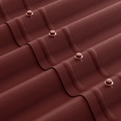 Лист Ондулин (onduline) Smart красный 1,95x0,95м