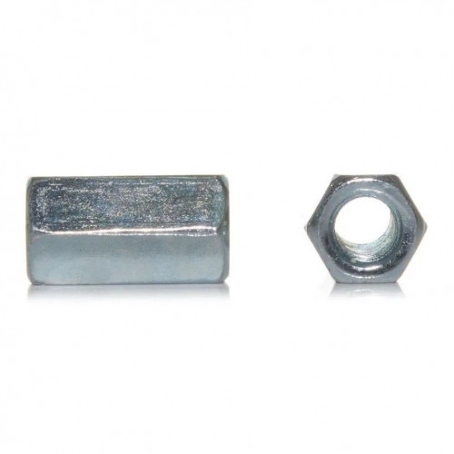 Гайка шестигранная соединительная М12 оцинкованная DIN6334, кг