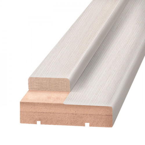 Дверной порог из экошпона 28x70x1000мм дуб белый без притвора Олови