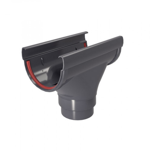 Воронка желоба ПВХ, Графит Grand Line Design D135/90