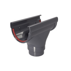 Воронка желоба ПВХ, Графит Grand Line Design D135/90