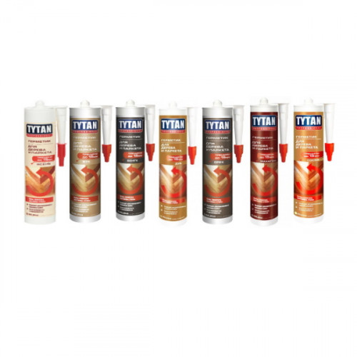 Герметик акриловый для дерева и паркета, орех Tytan Professional (310 мл)
