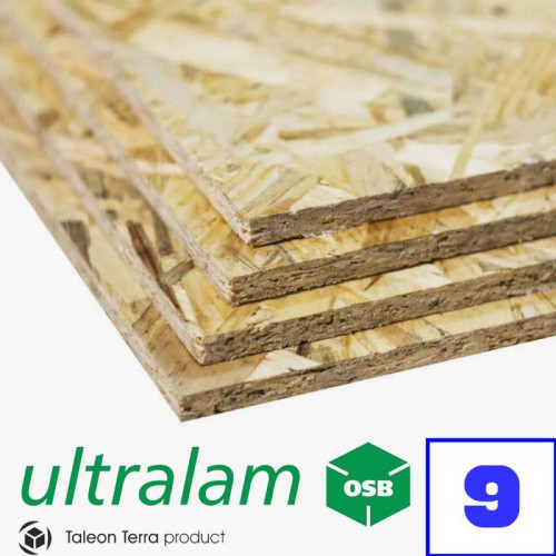 Плита ОСБ 9мм 2500х1250 OSB-3 Ultralam Талион Торжок