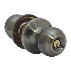 Ручка-защелка Шарик ключ/фиксатор, бронза Шлосс 42014