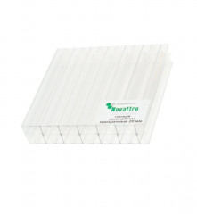 Сотовый поликарбонат 20мм Прозрачный 2,1х6м Новаттро 3,1кг/м2