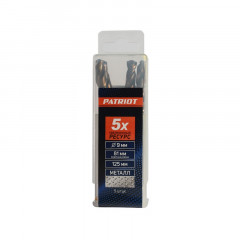 Сверло по металлу 9х125(81)мм HSS, Patriot 815010039, 5шт