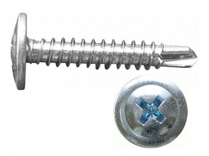 Саморез прессшайба цинк 4,2*25 сверло, кг