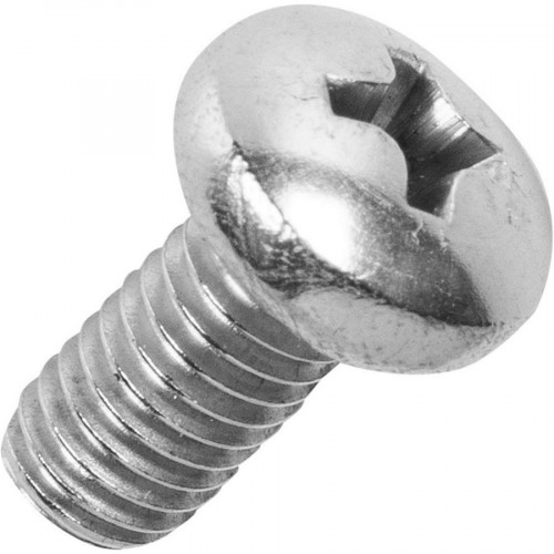 Винт с полукруглой головкой М6х10 DIN7985, оцинкованный, 1шт