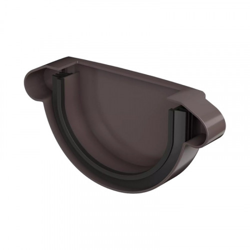 Заглушка желоба ПВХ коричневый Макси Технониколь 638319