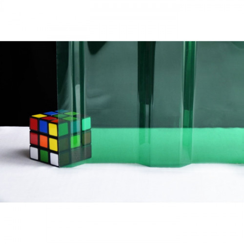 Профилированный поликарбонат трапеция МП-20 3000х1050х0,8мм (зеленый прозрачный) Юг-Ойл-Пласт