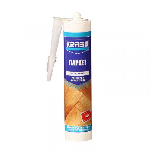 Герметик акриловый для дерева и паркета, венге KRASS (300 мл)