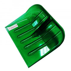 Лопата снеговая из поликарбоната 460*400, зеленая без черенка, d=32