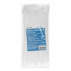 Хомут-стяжка 4,8*250 мм, 100шт белые РемоКолор 47-2-254