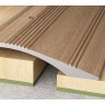 Кант полукруглый 40х900мм Бук Натуральный алюминиевый Русский профиль