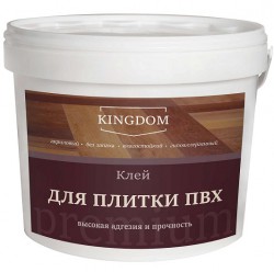 Клей для плитки ПВХ акриловый KINGDOM Premium, 3,5кг