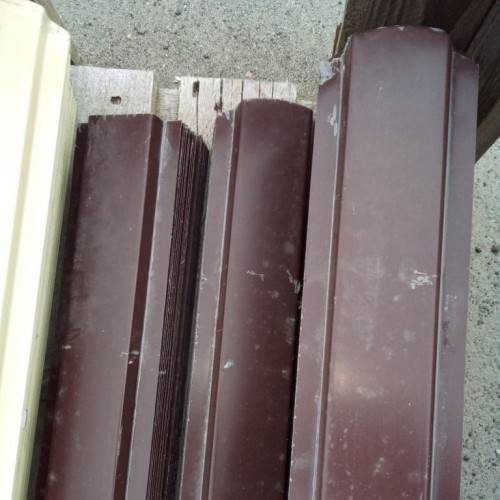 Штакетник 85х1200мм П-образный односторонний RAL 8017 шоколад 0,45 мм