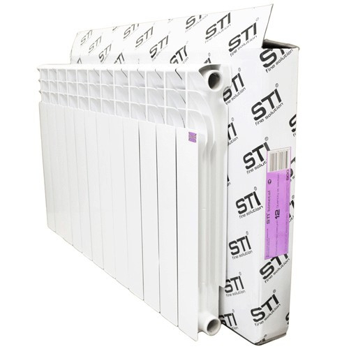 Радиатор биметаллический Bi 500*80 12 секций (1548 Вт) STI