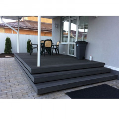 Уголок торцевой ДПК Harvex 35х70х3000мм Венге