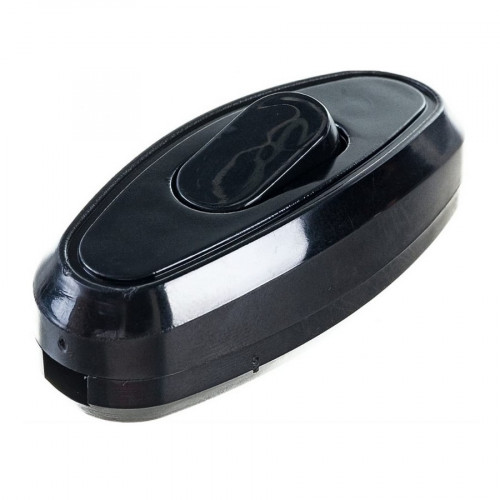 Переключатель на шнур 6А 250В (еврослот) черный UNIVersal А0106