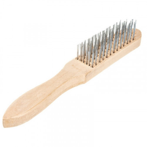 Щетка металлическая 6 рядная деревянная ручка Sparta 748265