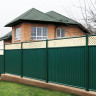 Столб для забора 2500х62х55х1,4мм зеленый с заглушкой Grand Line