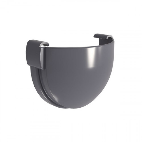 Заглушка желоба ПВХ Графит Grand Line Design D135/90