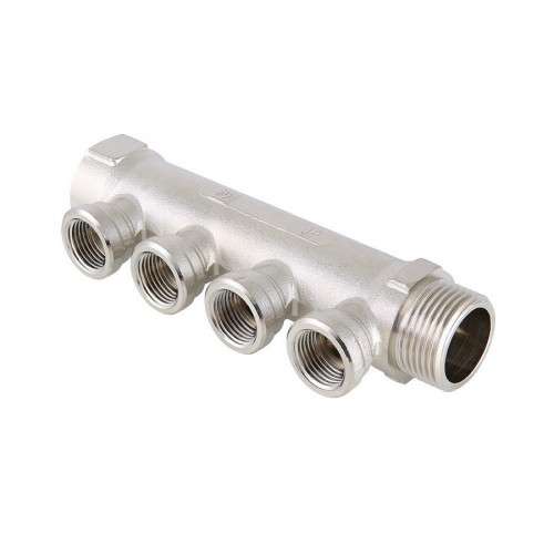 Коллектор с внутренней резьбой 3/4" с 4 выходами 1/2" Valtec VTc.550.N.0504