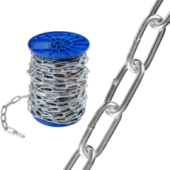 Цепь сварная длиннозвенная оцинкованная DIN 763, 6мм (20м)