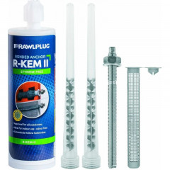 Анкер химический R-KEM-Ⅱ-W-410 Rawlplug, зимний, полиэстер, 2 насадки, 410 мл