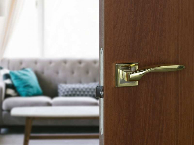 Ручка раздельная FZ 05 S квадратная GP золото