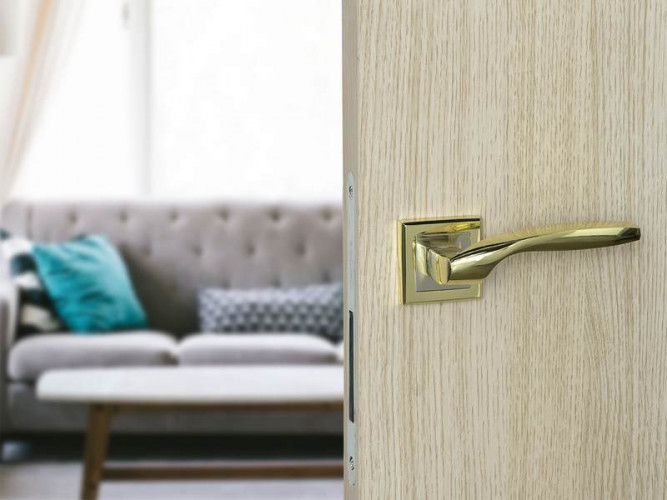 Ручка раздельная FZ 05 S квадратная GP золото