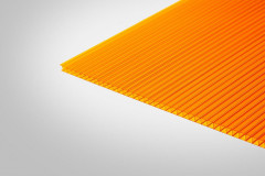 Сотовый поликарбонат 6мм Оранжевый 2,1х6м Sellex Комфорт, 1,1кг/м2