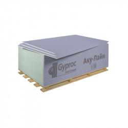 Гипсокартон ГКЛА Aku-Line Gyproc 2500х1200х12,5 мм звукоизоляционный