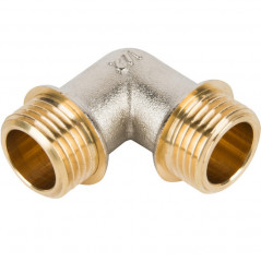 Угольник латунный 1/2", наружная/наружная резьба Aqualink