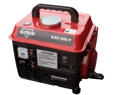 Бензиновый генератор БЭС 950 Р Elitech