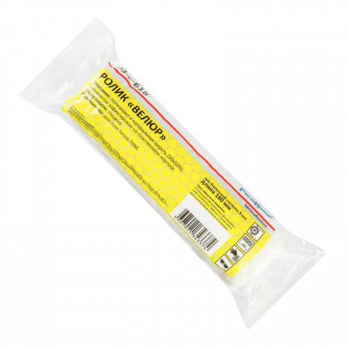 Ролик для валика 180мм, полиакрил+шерсть 4мм, D40, ось 8, Велюр Ремоколор 03-0-618