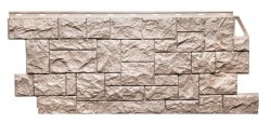 Фасадная панель Камень дикий 465х1123мм (0,44м2), Песочный FineBer