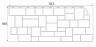 Фасадная панель Камень дикий 465х1123мм (0,44м2), Песочный
