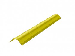 Конек для метеллочерепицы 0.45 2м стандарт ПЭ RAL1018 Цинково желтый