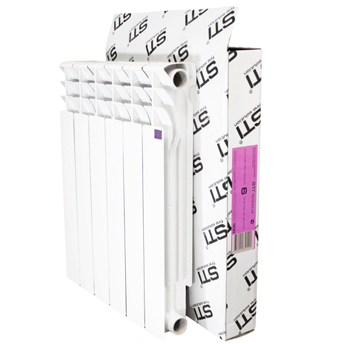 Радиатор биметаллический Bi 500*80 6 секций (774 Вт) STI