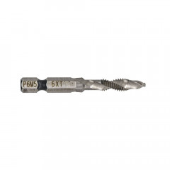 Сверло-метчик М6*57мм, шаг 1,0 мм, P6M5, 6-гранный хвостовик РемоКолор 35-5-908