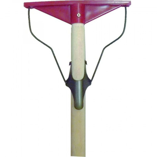 Швабра "Лентяйка" 195мм, деревянная ручка, пластиковое основание