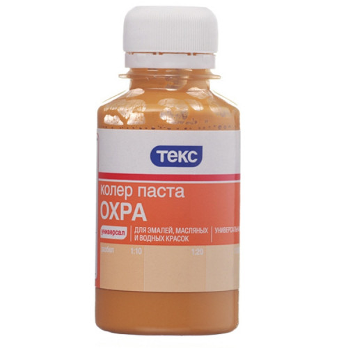 Колеровочная паста N9 Охра Текс 0,1л