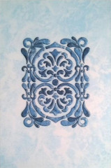 Плитка Мрамор Декор 200х300мм синяя БКСМ