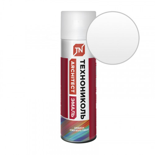 Эмаль аэрозольная алкидная 9003 белая глянцевая 520мл Технониколь