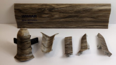 Плинтус Wimar 58, 820 Дуб асплен 2,5м. с кабель-каналом